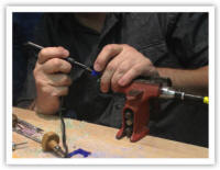 Detailed wax carving with Folcrom machine